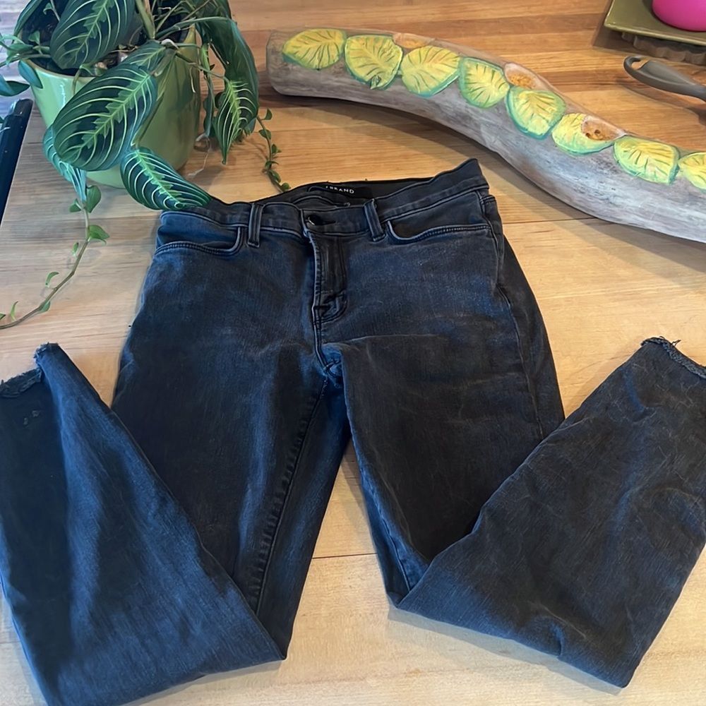 J Brand destructed crop jeans